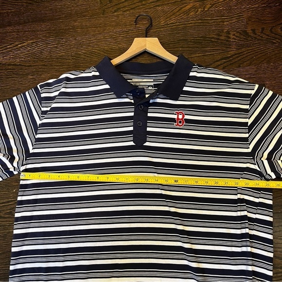Men’s | MLB Boston Red Sox Striped Polo | XXL - Picture 6 of 7